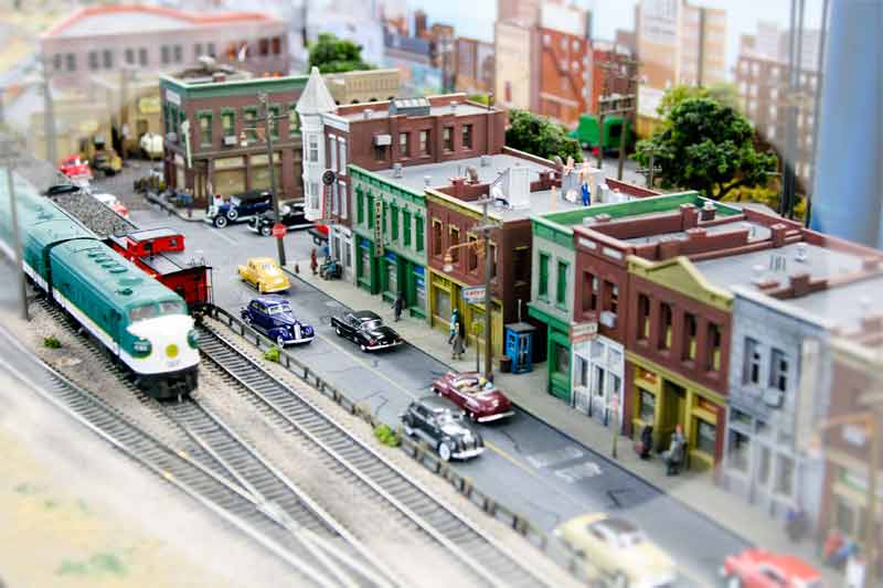Cityscape, freelanced, DCC layout