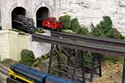 A portion of the Thurmond Model Railroad Layout created by Arnt Engineering